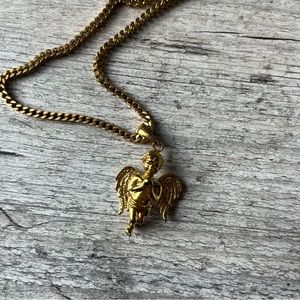 gold angel chain